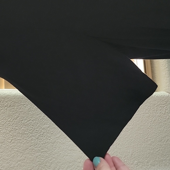 Lane Bryant Top with Sheer Flowing Trim High Low Hem black size 14/16 - Picture 6 of 13